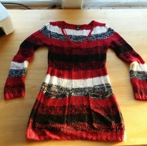 Red Plaid Sweater/Sweater Dress